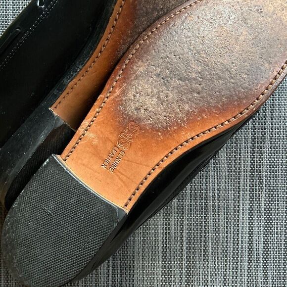 SAS Black Kilite Moc Toe Tassel Slip On Loafer 11.5 S